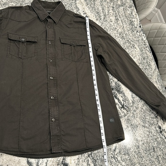 RW&CO size L, rifle green colour, shirt zip up jacket with snap closures - Picture 4 of 16